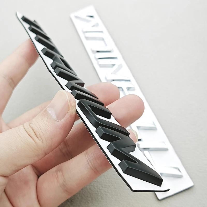1pc 3D Metal Chrome Black Car Sticker TITANIUM Logo Rear Trunk Badge For Ford Ecosport Fiesta Focus Mondeo Edge Escape Kuga view 5