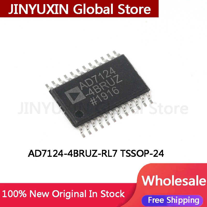 1Piece AD7124-4BRUZ-RL7 AD7124 TSSOP-24 Analog-to-digital Conversion chip IC in Stock Wholesale