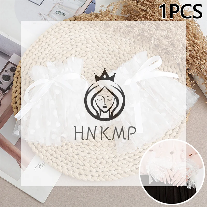 1PC Nail Decorations For Nail Art Lace Fake Pleated Cuff Manicure Photography Props Fake Sleeves Nails Accessories Supplies