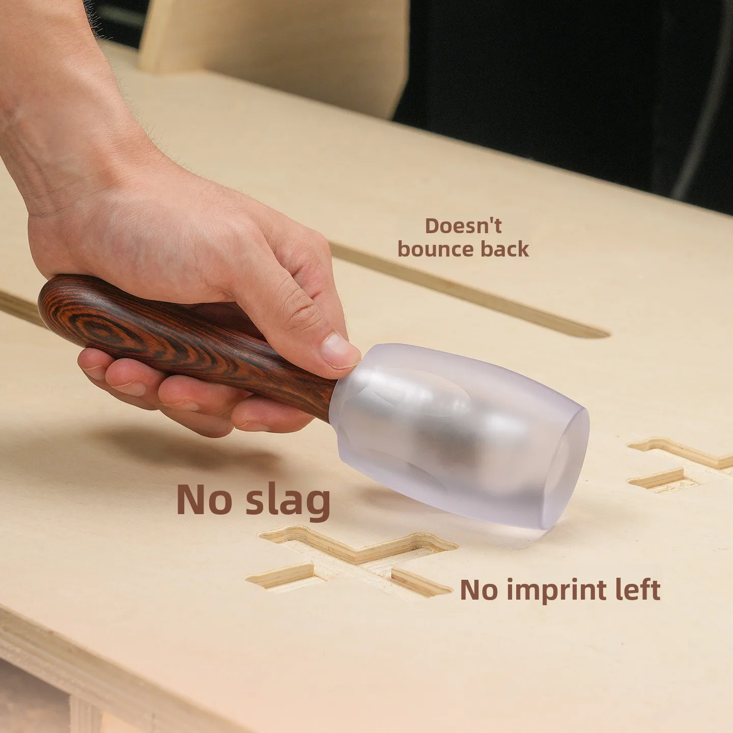 Polycarbonate Woodworking Hammer Buffer Hammer No Mark Puzzle Furniture Solid Wood Chisel Percussion Hammer Hammer