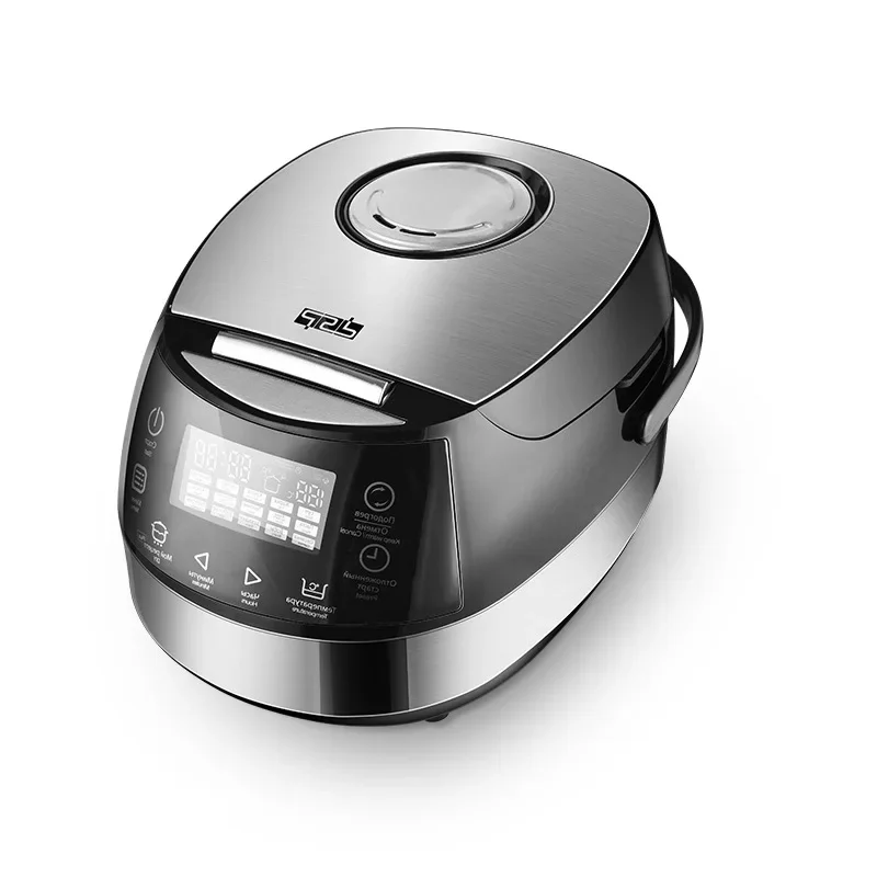 Rice Cooker Home Appliance Multifunction, 5L Capacity Non-Stick Coating, 24-Hour Preset Timer, 15 Presets