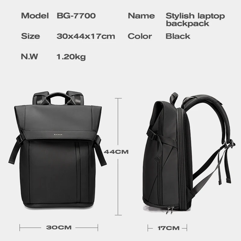 2023 Men\'s Backpack Fashion 15.6 in Laptop Man Backpack Bag Unisex Black Male Business Backpack Women Mochila