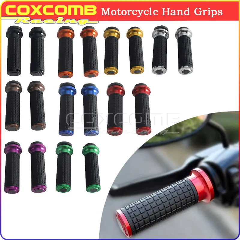 1 Inch CNC Handlebar Grips Rubber Cable Hand Grips For Harley Dyna Softail Sportster XL883 XL1200 Road King Electra Street V-Rod