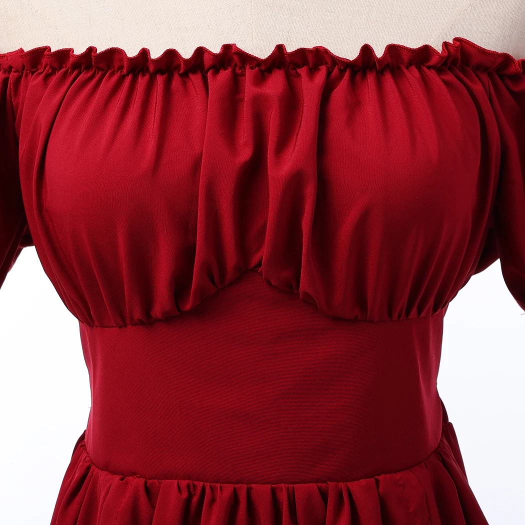 Robe Corset Pirate Épaules Dénudées – photo 3