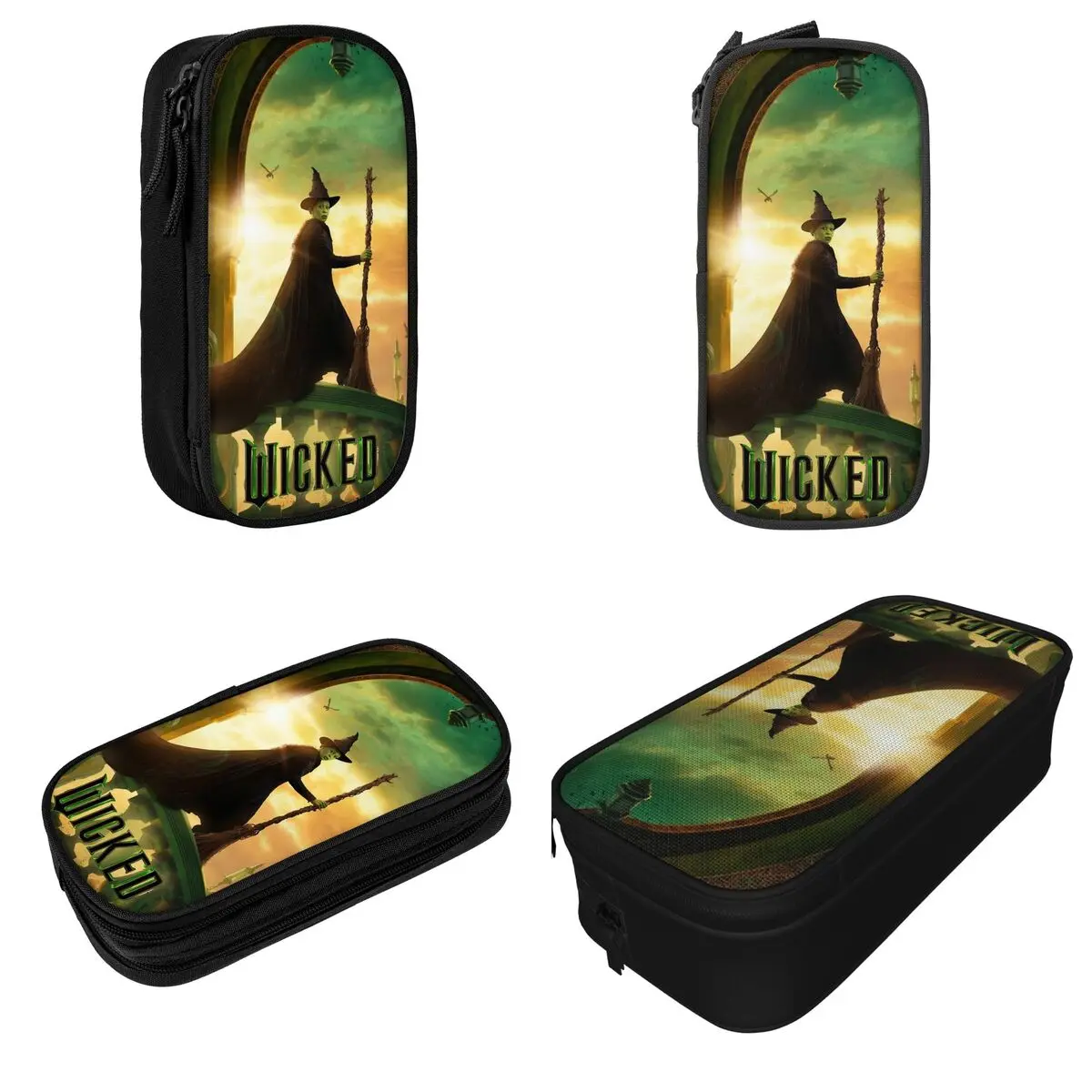 Wicked Elphaba Pencil Case Musical Movie Pencilcases Pen Holder Kids Big Capacity Bags Students School Cosmetic Stationery