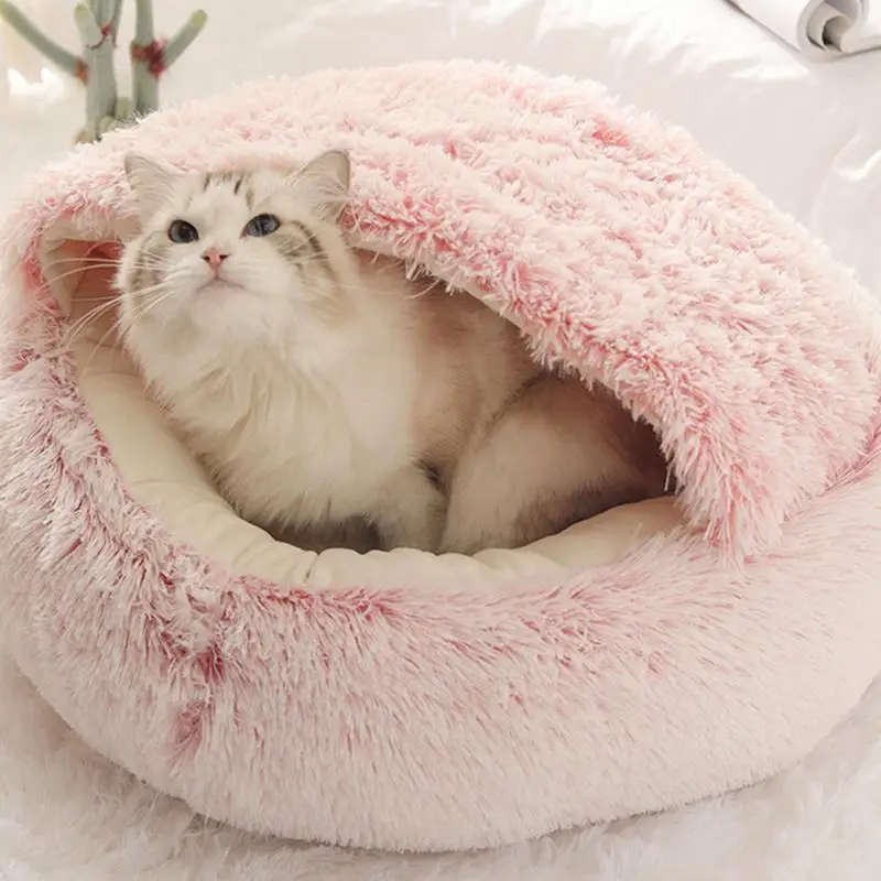 Dog Bed Nest Warm Soft Pet Cat Bed For Indoor Cats Pet Supplies Nest Bed For Cats Dog Kitten Puppy For Home Garage Corridor Back