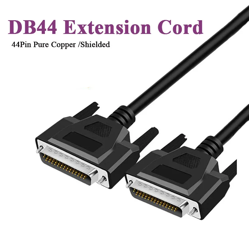 DB44 Extension Cable Pure Copper Male to Male to Female 3 Row of 44Pin Connection Line Industrial CNC Programmer Signal Wire