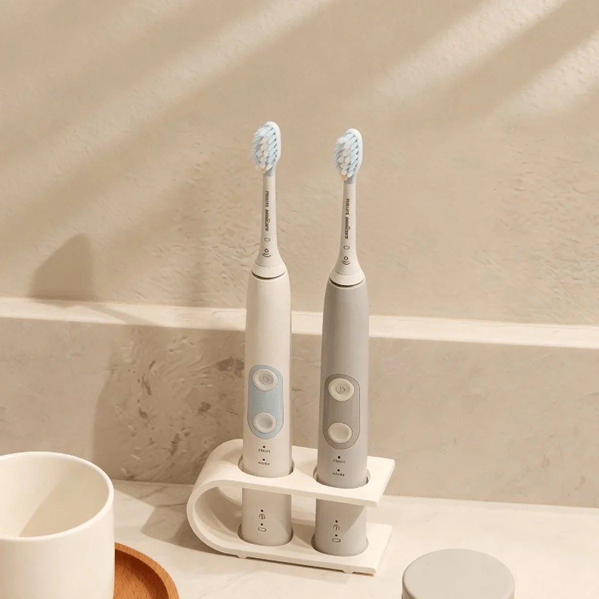 1PC Two-Hole Toothbrush Holder for Toilet, Electric Toothbrush Storage Rack Bathroom Tools, Suitable for Organizing Toothbrushes