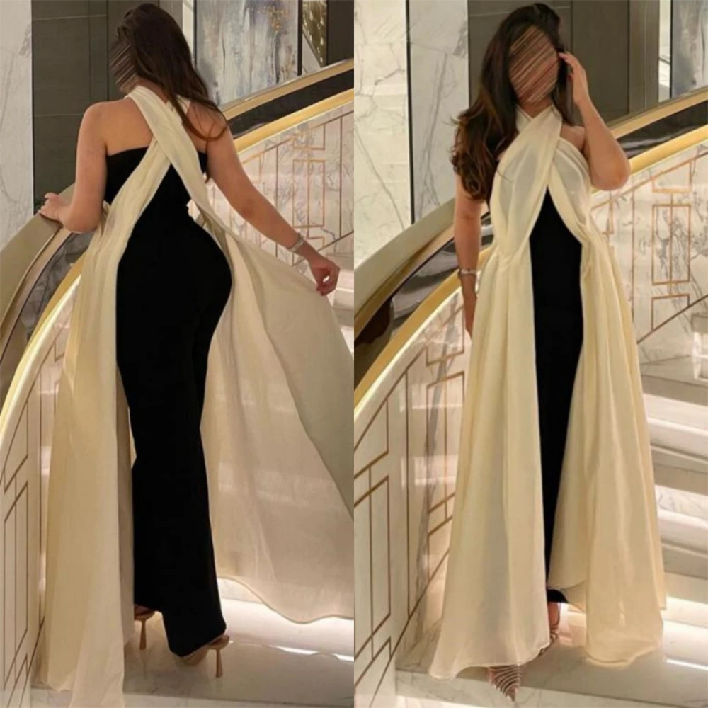 Customized  Exquisite Halter Sheath Cocktail  Fold Draped S Occasion Evening Gown  vestido feminino festa luxo فساتين الحف