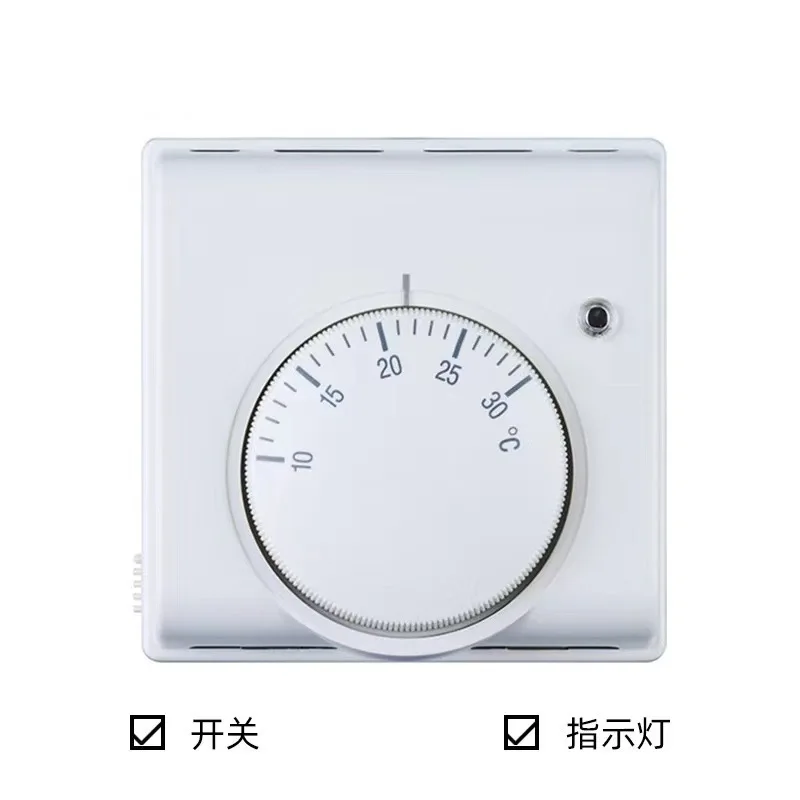 Mechanical Thermostat - for Central Air Conditioning Fan Coil Units, Underfloor Heating, and Electric Heating Room Thermostats