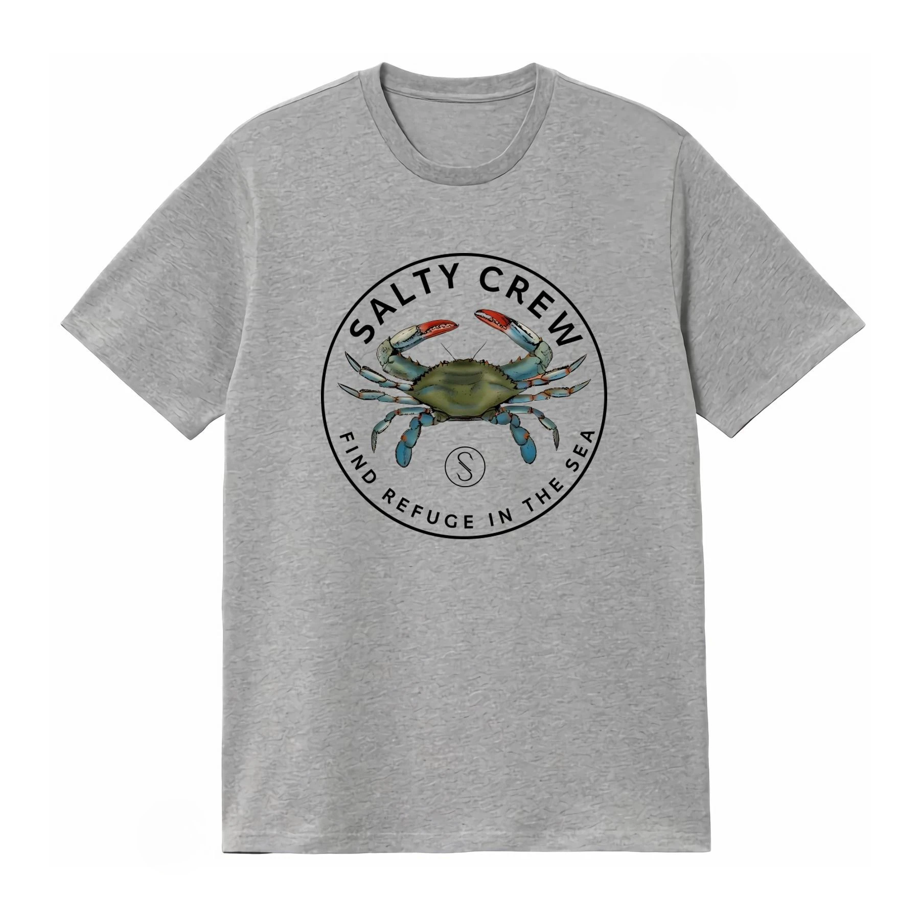 Salty Crew Blue Crabber T Shirt Find Refuge in The Sea Streetwear Fashion Men's Clothing Women's Clothing 2026 Summer T Shirt