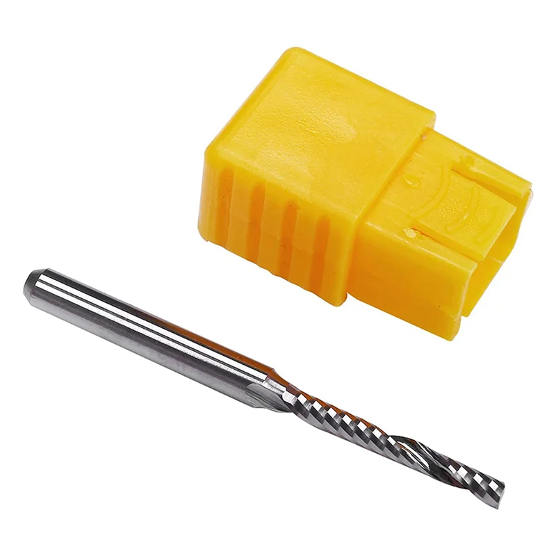 

HRBAJ-100 PCS 2Mm X 15Mm Carbide Single Flute End Mill Router Bit For Engraving Machine