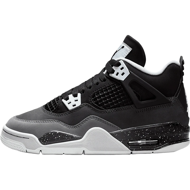 Nike genuine Air Jordan 4 GS women's large children's shock-absorbing sports shoes FQ8213-002 view 5