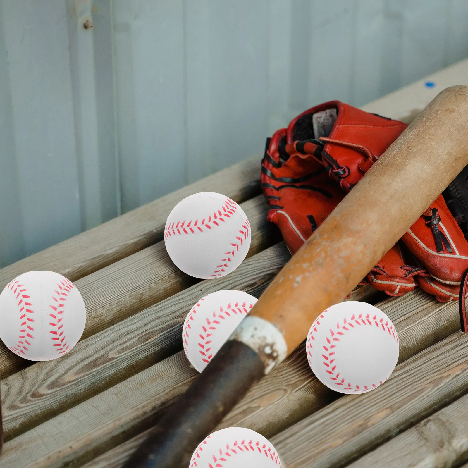 

6pcs Training Baseball Soft Practice Baseballs PU Hitting Balls for Indoor Outdoor Sports Youth Students Elastic