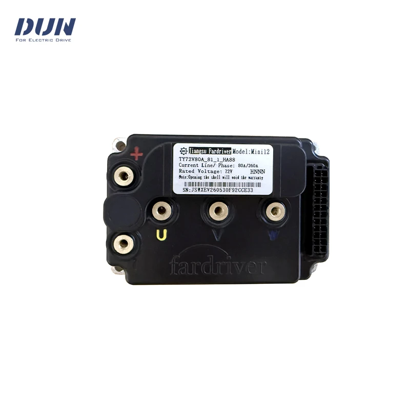 Fardriver MINI12 72260 48V-72V Max DC 80A Phase 160A BLDC Sine Wave Hall Sensor Controller for 1000-1500W Motor
