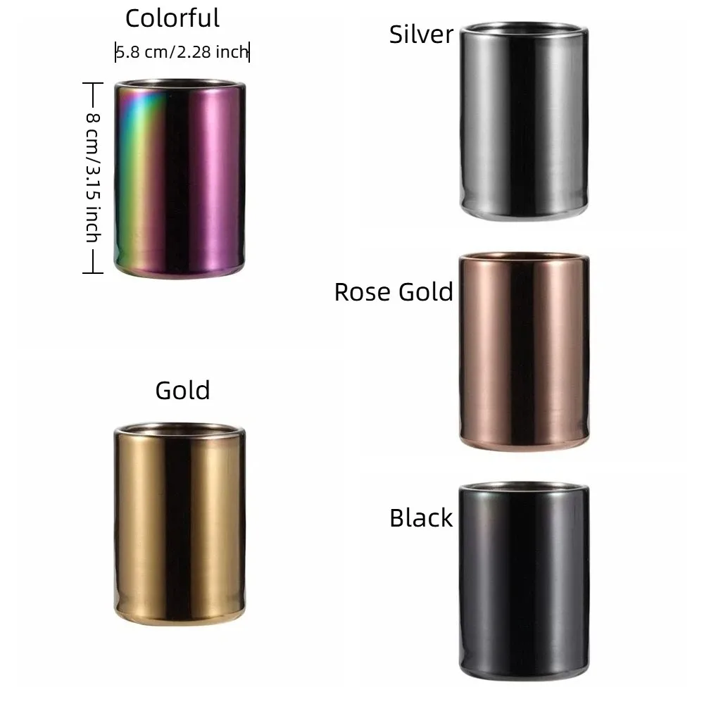 Stainless Steel Fruit Fork Holder Cylinder Durable Toothpick Container Multi-functional Mini Metal Box Dining Table