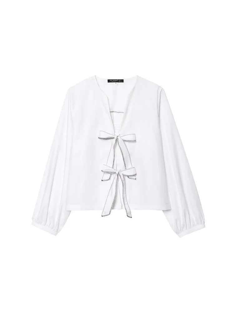 Dulce nudo decorado a rayas antung redondo Ne irt Primavera Verano Nueva llegada Mujer Faion Casual Loose Fit C...