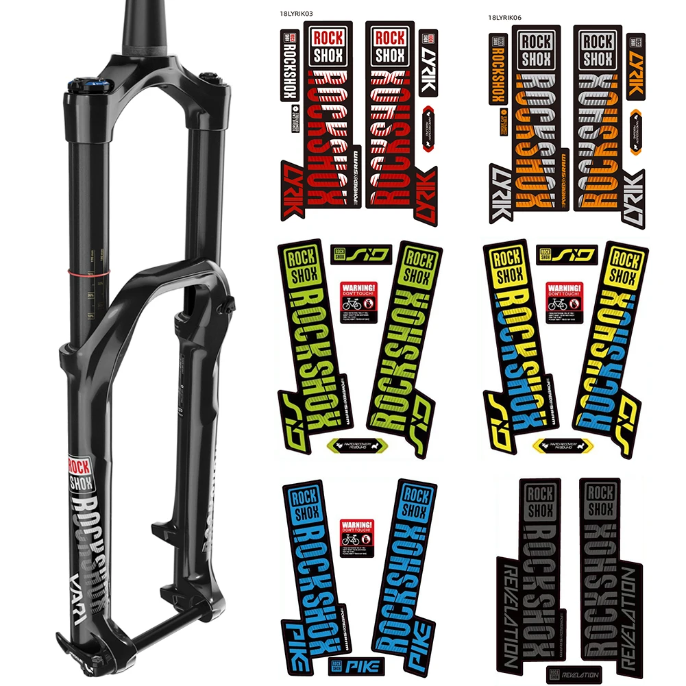 Front Fork Decals Bicycle MTB Road Rock Stickers Bike DIY Racing Cycling Protect Colorful Film Kit Bike Accessories