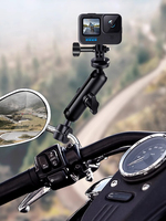 For Gopro Moto Support Ram Mount Motorcycle Camera Bracket for Sports Camera Go Pro Motorbike Bicycle Stand Holder Action Cam
