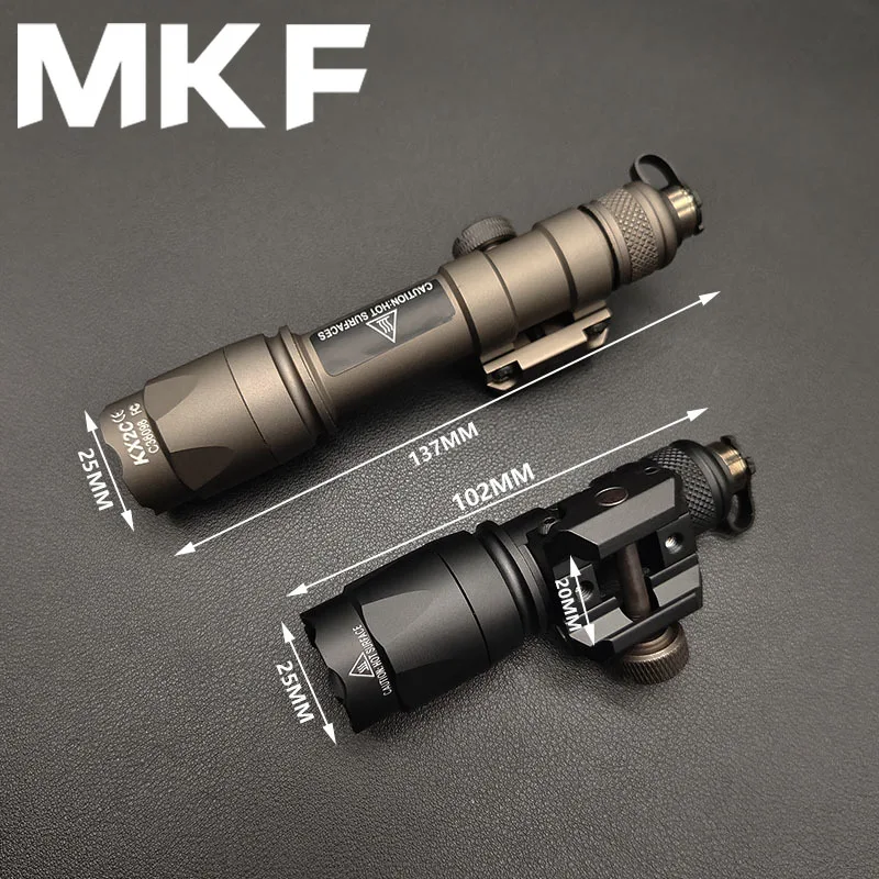 Tactical SF M300 M300A M600C Surfire Scout Light M600 Flashlight Airsoft Rifle Hunting Field LED Weapon Lights Sight 20MM Rail