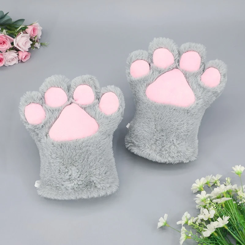 جديد لطيف الدب مخلب للنساء القط مخلب قفازات أفخم باو القفازات أنيمي تأثيري قفازات #3