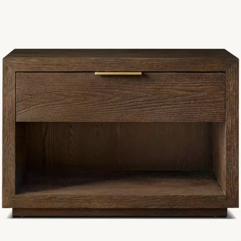 

Solid wood high-end luxury series single bedside table - luxury bedside table