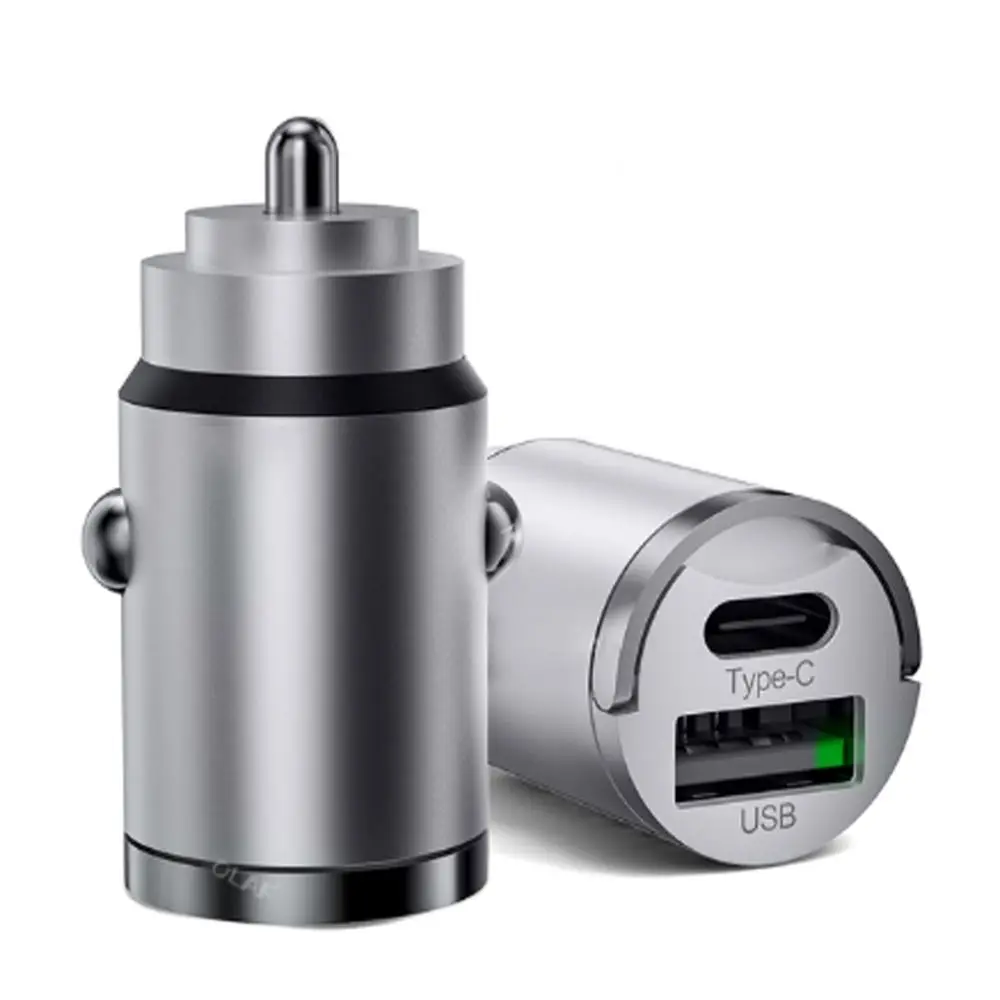 

100W USB Car Charger QC3.0 No Harm To The Phone Type C Adapter in Car Mini Fast Charging Car Phone Charger