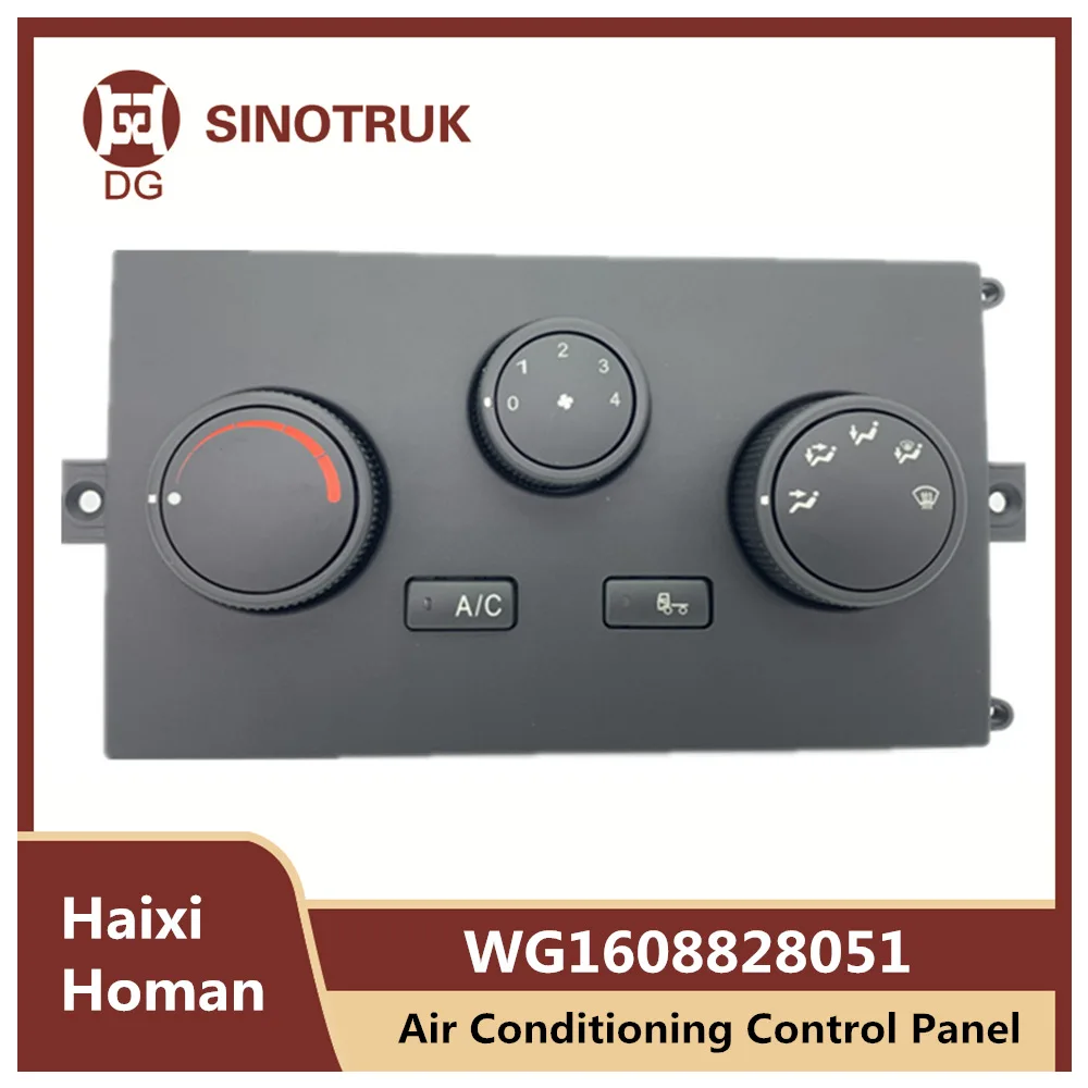 

Air Conditioning Control Panel WG1608828051 For Sinotruk Haixi Homan H3 Golden Prince Warm Air Control Panel Original Truck Part