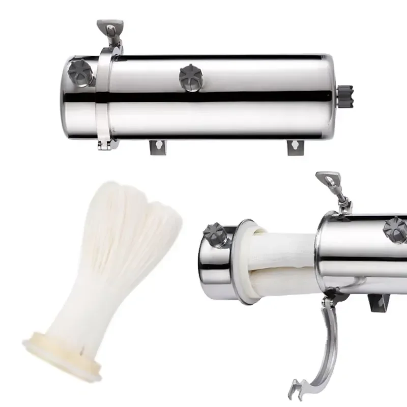 8000L/H Whole House Outdoor 304 Stainless Steel Housing Water Filter Central Ultrafiltration UF Membrane Water Purifier