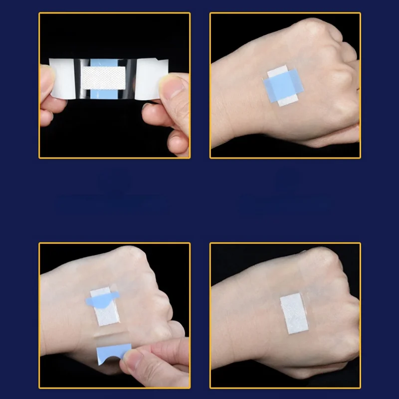 120 قطعة/المجموعة شفافة الفرقة المعونة واضح مقاوم للماء اللدائن الإسعافات الأولية التوازن الجلد التصحيح تضميد الجروح ضمادات لاصقة