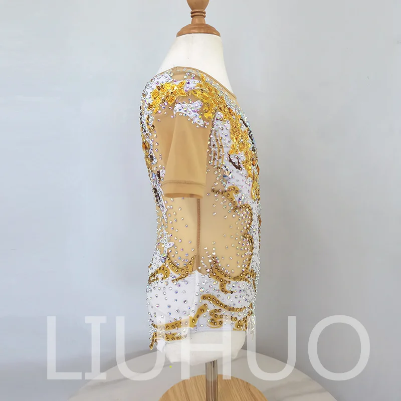 LIUHUO Rhythmic Gymnastics Leotard Competitive Cheerleading Performance For Children