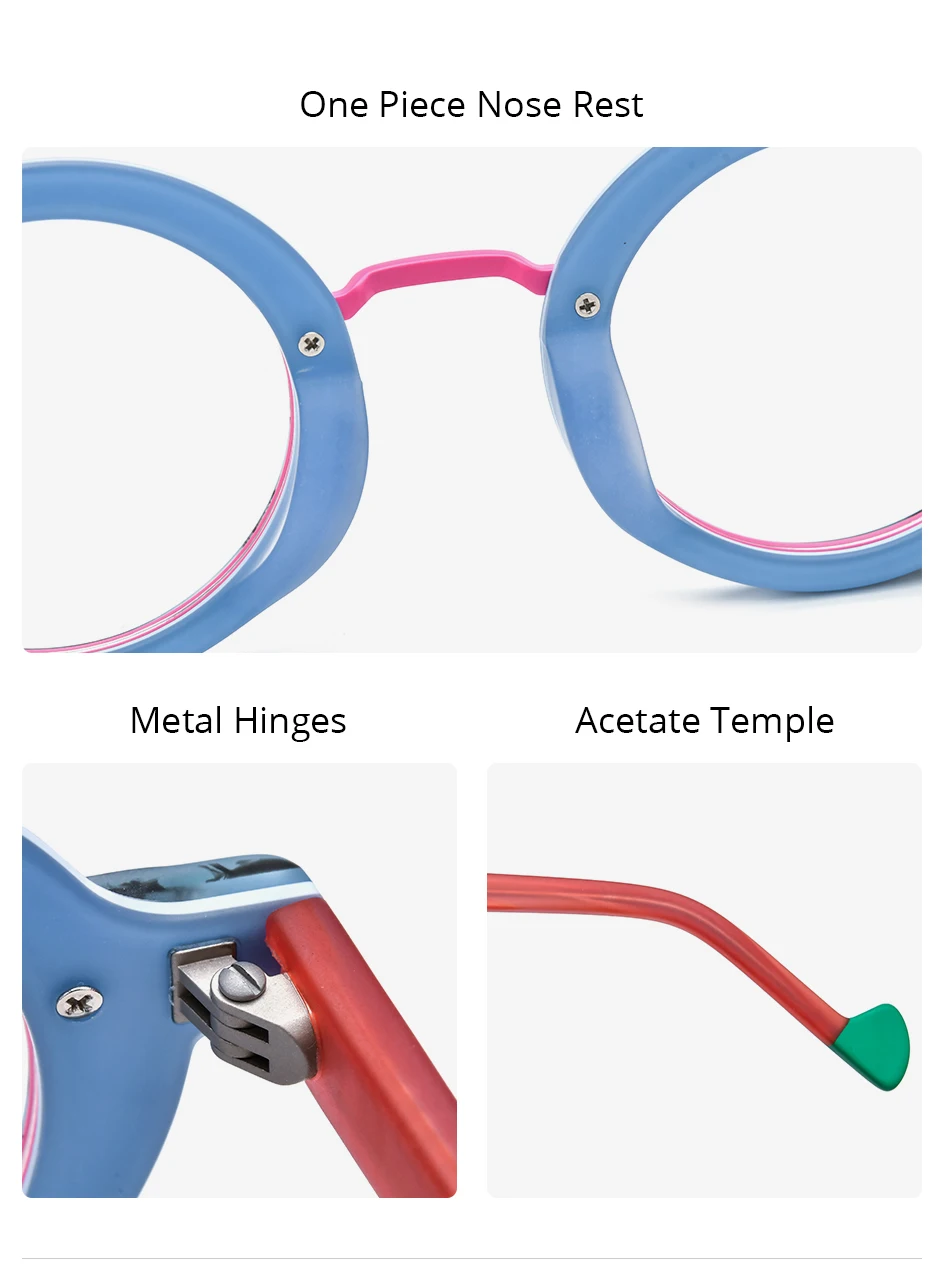 HEPIDEM Acetat Brille Rahmen Frauen übergroße große runde Brille japanische handgemachte Brille dicke transparente Brille 9351 – Detail 31