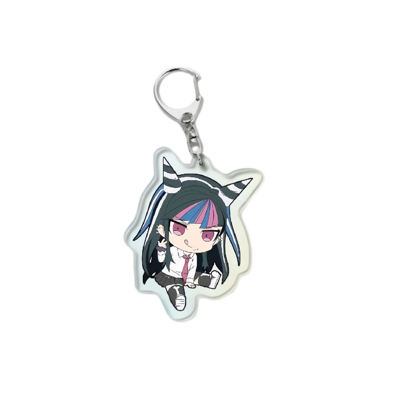 Danganronpa Game Figure Tanaka Gandamu Acrylic Keychains Mioda Ibuki Ornament Pendant Izuru Kamukura Anime Peripherals Keyring