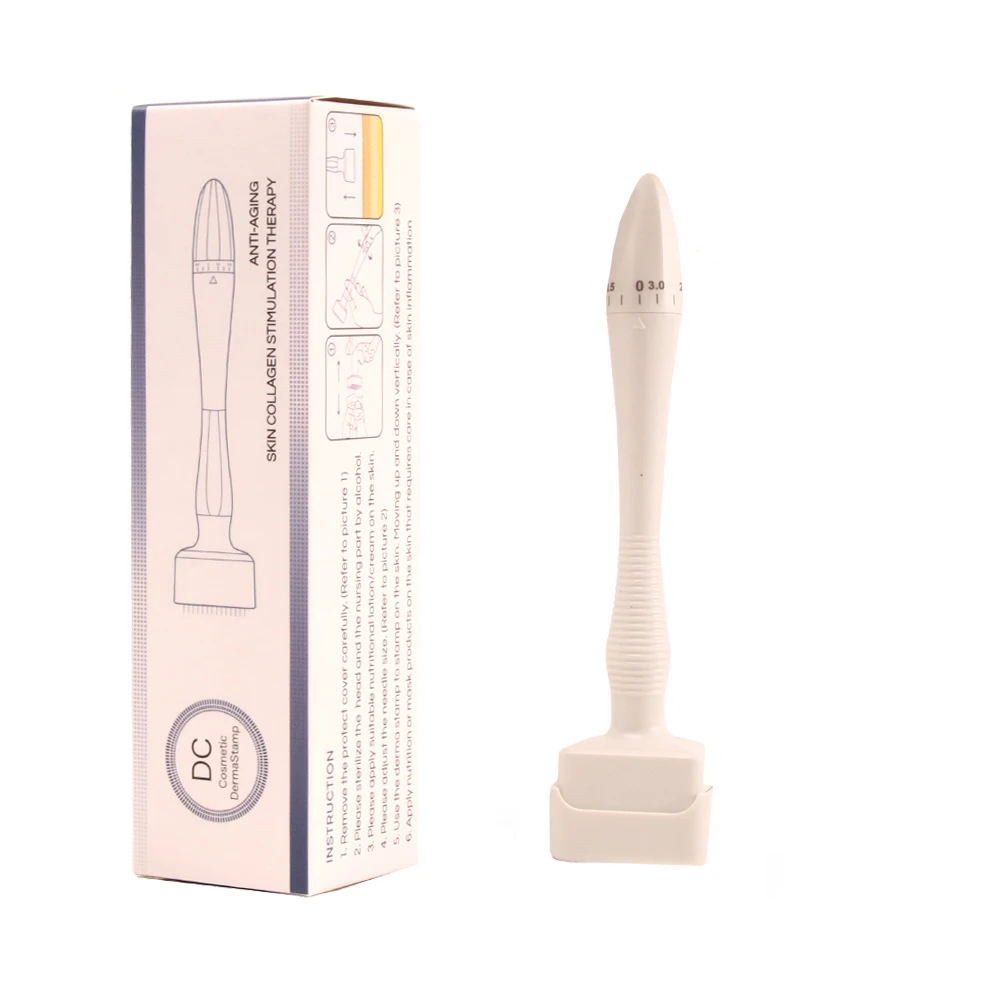 1-50 Stück 140 Nadeln Verstellbarer Derma-Stempel Microneedling Gesichtsroller Massagegerät Hautpflege Bartwuchs Kopfhaut Haar Fabrikverkauf – Detail 5