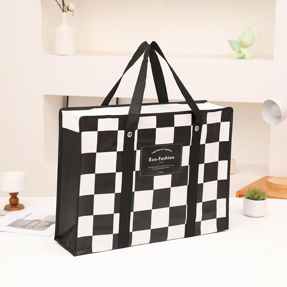 Portable Cartoon Non-woven Quilt Storage Bag Large-Capacity Waterproof Travel Shopping Package Toy Organizing Folded Bag