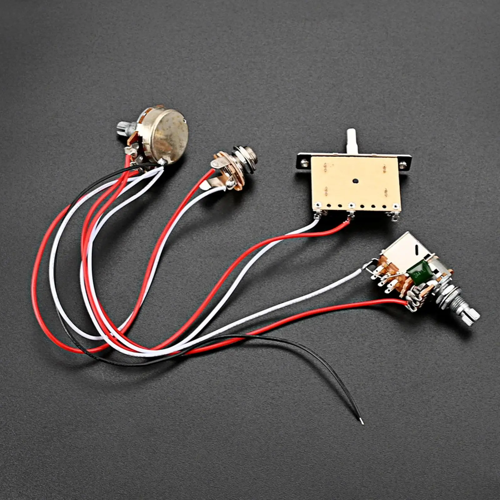 Professional Guitar Wiring Harness Set Switch Potentiometer Volume Easy to Use