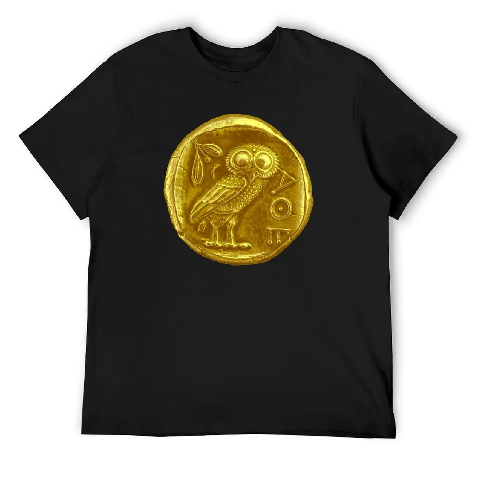 

ANTIQUE OWL GOLD COIN T-Shirt quick-drying plus size tops quick drying black t-shirts for men