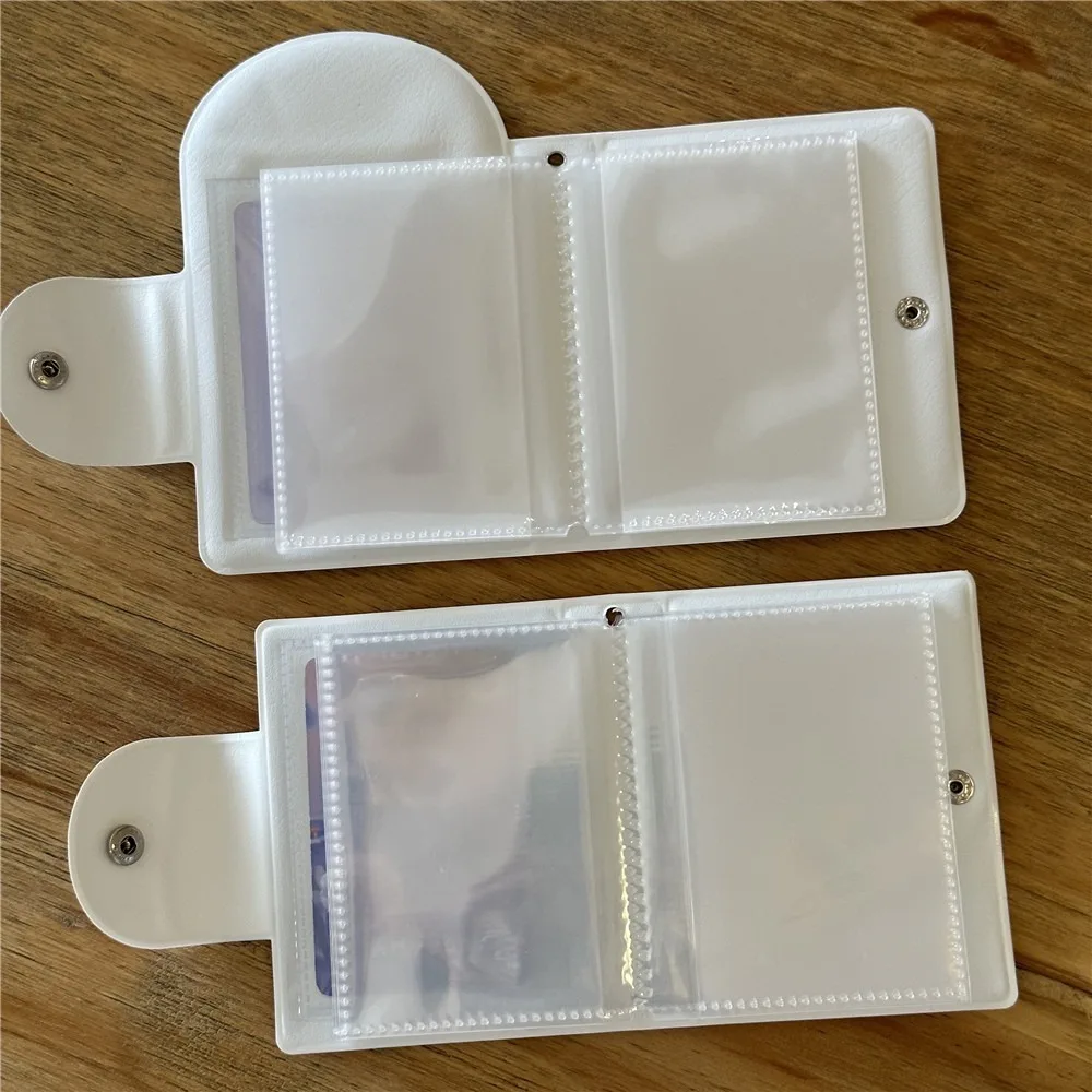 Cute Japanese Style Card Album PVC Mini Idol Card Collect Book with 16 Internal Pages 3 Inch Photocard Binder Unisex