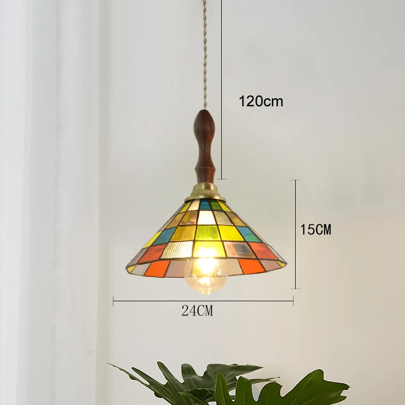 Retro glazen hangerverlichting Slaapkamerlampen Platteland Homestay Coffeeshop Klassieke Verlichting Plafond Kroonluchter Eetkamer Thuis plafondlamp hanglamp wandlamp woonkamer decoratie trap