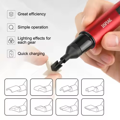 DSPIAE ES-A DIY Reciprocating Sander Electric Grinding Pen Plastic Model Sanding Heads Sandpaper Military Craft Tools - Image 6
