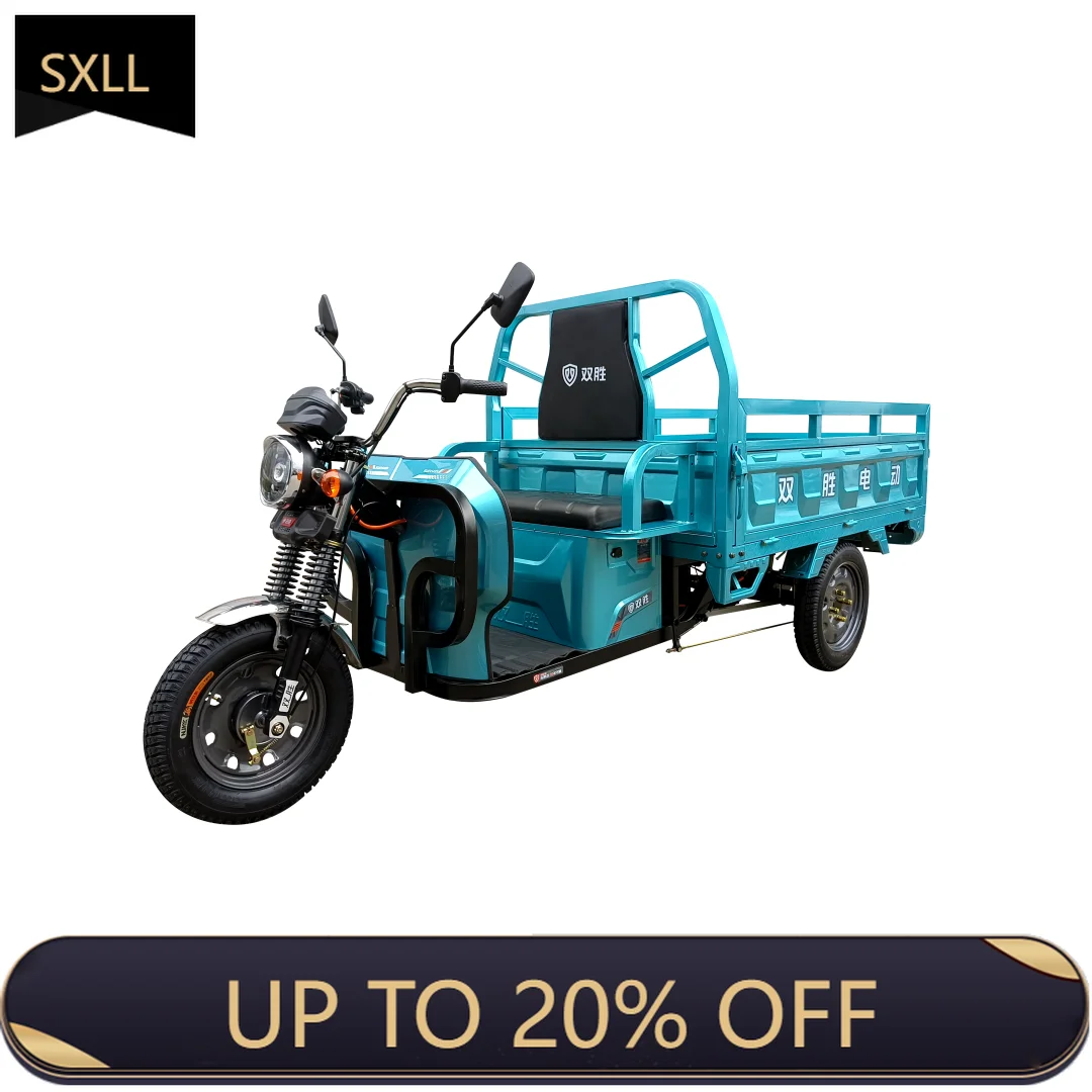 

SXLL Factory direct sales 72v tricycle electric driving custom color logo cart cargo electric tricycle