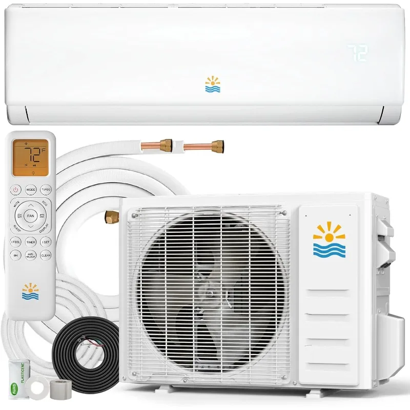 

Мини-сплит-система кондиционирования воздуха - 17000 BTU, без воздуховодов, система кондиционирования/обогрева, 230В, 17 SEER2, на заказ