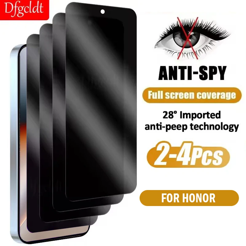 

2-4Piece Anti-spy Privacy Screen Protector for Honor GT Pro X8c X7c X6c X8b X7b X6b X5b X5 Plus X8a X7a X6a Tempered Glass Film