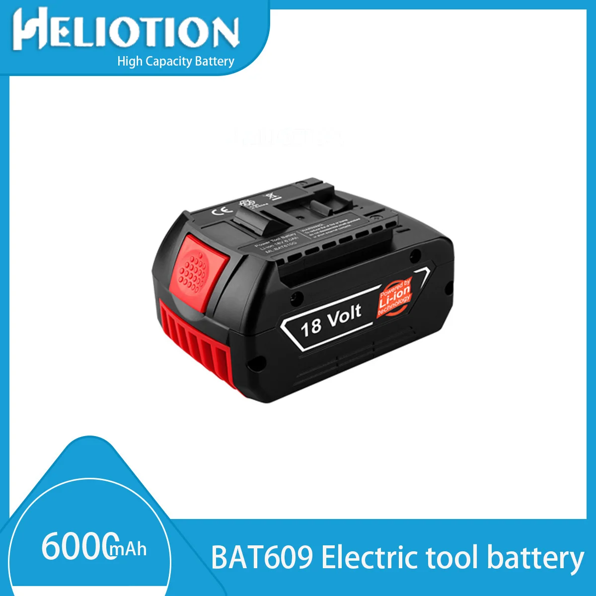 

BAT610G Power Tool Battery For Bosch BAT609 BAT609G BAT618 BAT618G 6000mAh High Capacity.