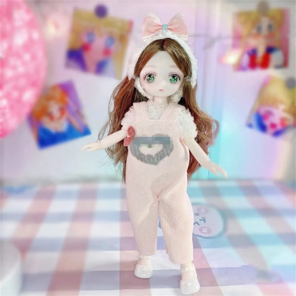 

с одеждой Кукла BJD с одеждой Одеваются 3D глаза Имитация глазной петли Кукла Симпатичная имитация глаз Съемные суставы Кукла Детская игрушка