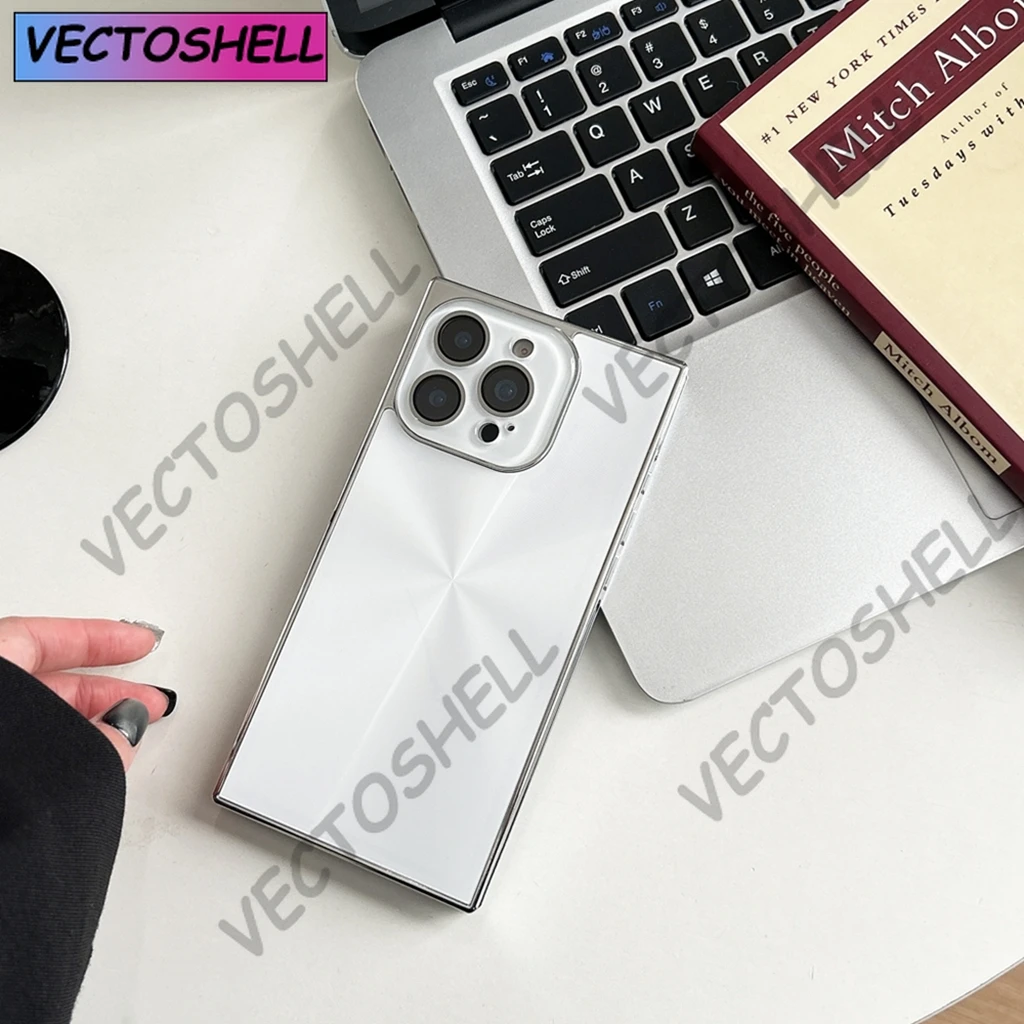 عالية الجودة مستطيل أورورا CD نمط للصدمات واقية غطاء الهاتف آيفون 16 15 14 13 برو ماكس زائد #2