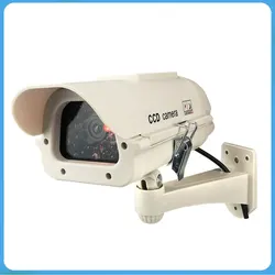 Solar Simulation Camera Model Surveillance Camera Fake Camera Rainproof With Light Fake Gun Camera