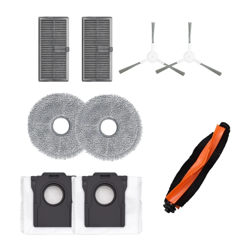 Roller Side Brush Mop HEPA Filter Dust Bag For Xiaomi Dreame X30 / X30 Pro Robot Vacuums Spare Parts