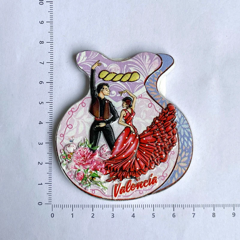 Spain Valencia Travel Souvenir-3D Fridge Magnet-Home Kitchen Decoration, Travel Commemorative Gift