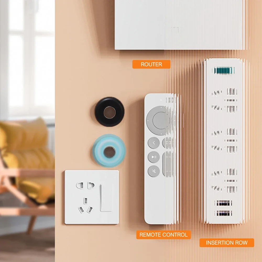 No Punching Remote Control Magnetic Hook Wall Mounted Strong Traceless Patch Home Router TV Air Conditioning Plug Storage Rack